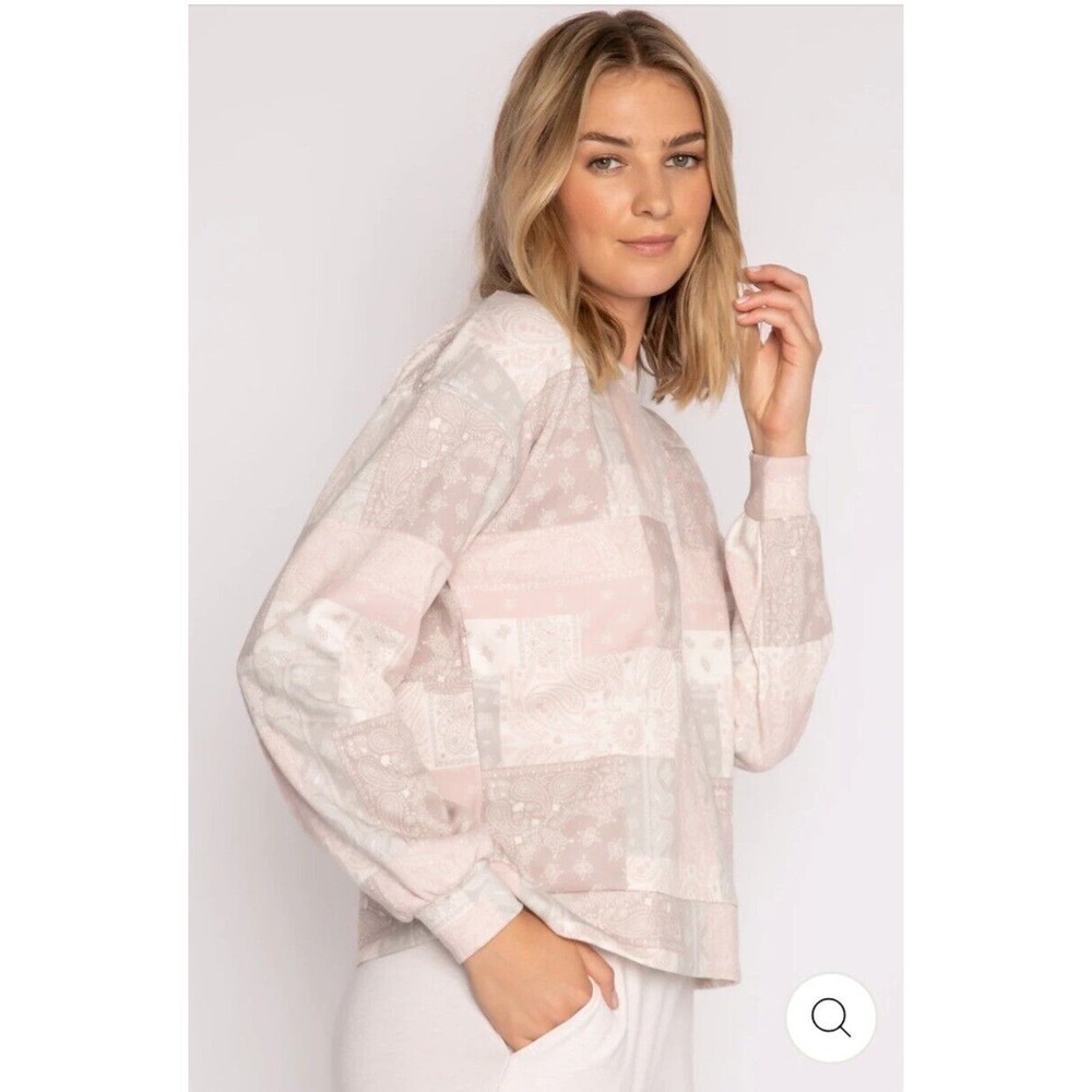 PJ Salvage Bandanorama Crewneck Top pajamas Loungewear M